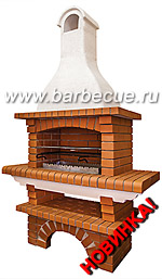Печь барбекю из кирпича "Элегия". Купить барбекю комплекс недорого в Москве по цене производителя.
